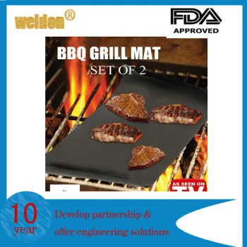 As seen ov TV non-stick fire retardant grill mat