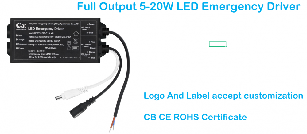 CB Certificate Battery Operated Emergency Driver