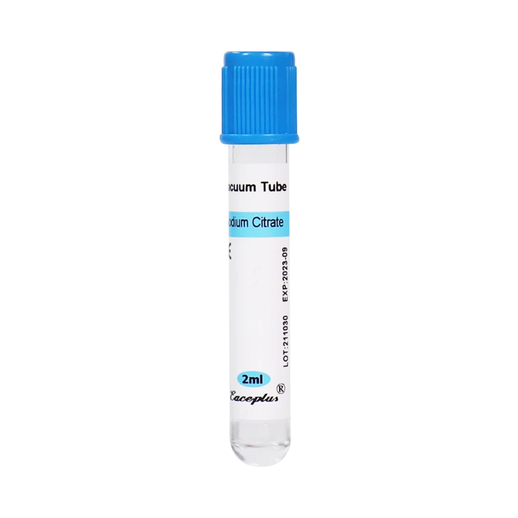 Consumíveis médicos Blue Cap Vacuum Blood Collection Tubes