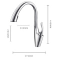 Brass 360-degree Single Handle Cold&Hot Water Kitchen Faucet