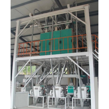 Steel frame 40 tons large flour mill