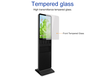 Moveable LCD Signage Charging Station Brochure holder