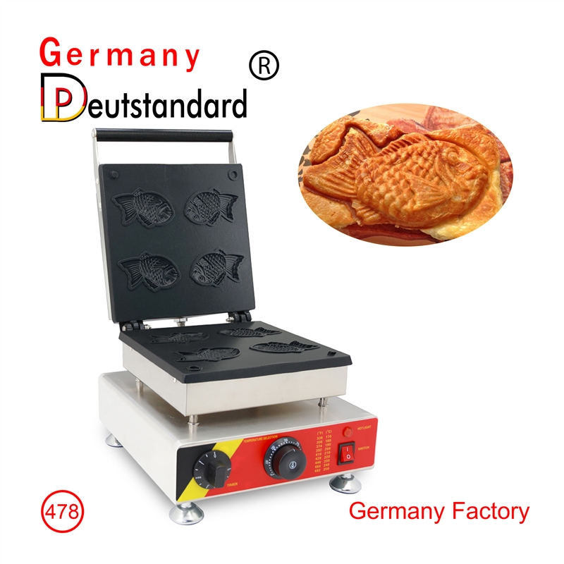 Four-hole taiyaki waffle machine