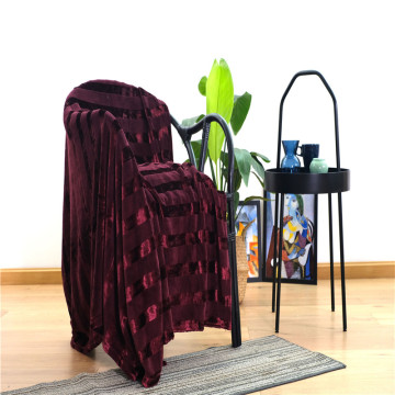 Customized Double-sided Fleece Striped Velvet Blankets