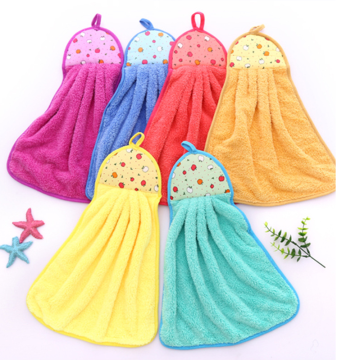 Wholesale High Quality Microfiber Hanging Hand Towel Kitchen Towel