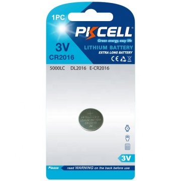 Lithium Button Cell 3V CR2016 CMOS 75mAh Battery for Watches