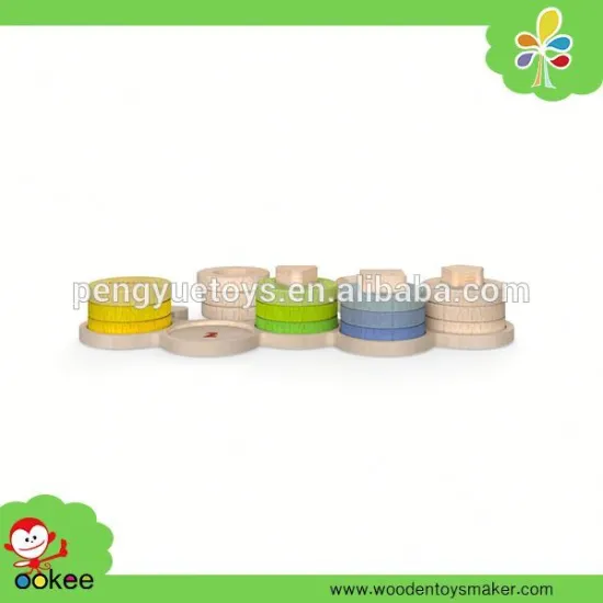 2015 Nice Rainbow tower 2015 wooden toys