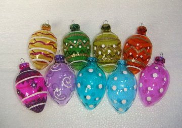 refined decorative glass egg for easter day