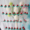 Crystal Red Blue Color Acrylic Beads Curtain For Decor