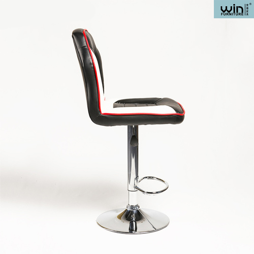 Comfortable Backrest Bar Stool Fashion Design PU Leather Bar Chair Supplier