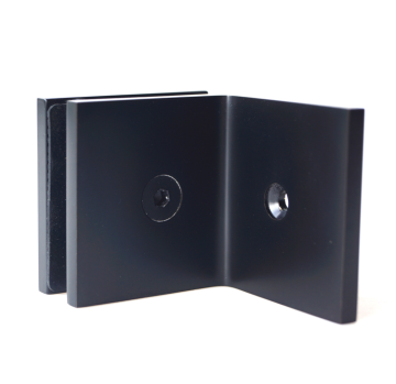 Brass glass clamps for office glass doors
