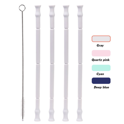 Travel Reusable Straw  Silicone Washable
