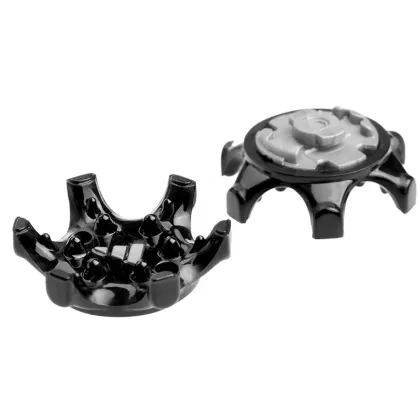 Hot Sale Golf Shoes: TPU Black & White with Spike Receptacle, Cleat Shoes, and 1/4 Turn Fast Golf Spikes - Replacement Accessory Available