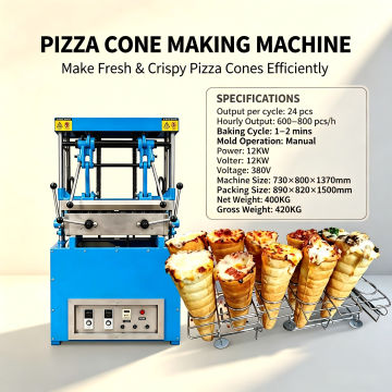 Pizza Cone Maker Machine Aangepaste spanningsstekker beschikbaar Professionele fabrikant