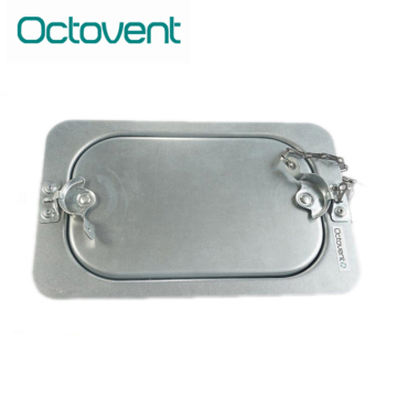 HVAC Rectangular Galvanized Steel Duct Access Panels with Crescent Lock