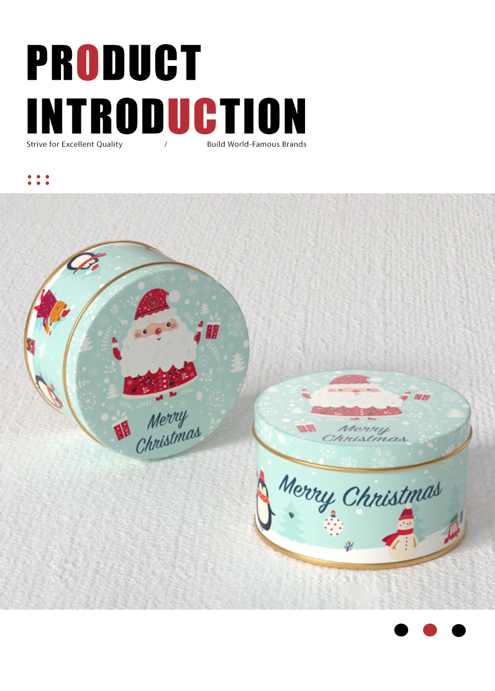 8-Christmas round tin can-X