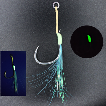 Xuhang s002 jigging Luminous Lure με άγκιστρα ψαρέματος BKK