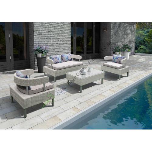 RATTAN GARDEN FURNITURE SOFA TABLE CHAIRS