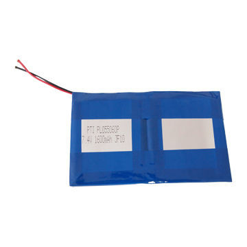 7.4V, 1,600mAh with Model PL055060P Lithium Polymer Battery Pack, Used for Tester, Electronics