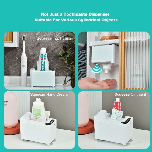 Intelligent Toothbrush Holder with Automatic Squeezer