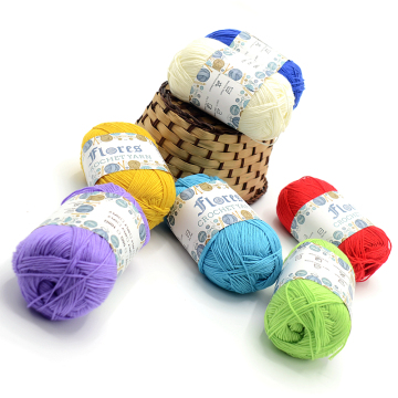 Variety Pack: Lace, Milk Cotton Yarns in 4 Ply, 3 Ply, and 5Ply for Hand Knitting and Bamboo Cotton Yarn