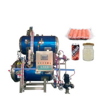 การทำหมันสเปรย์อัตโนมัติ 100L เครื่องโต้ตอบอาหารสำหรับอาหารพร้อมทานพร้อมแรงดันเคาน์เตอร์