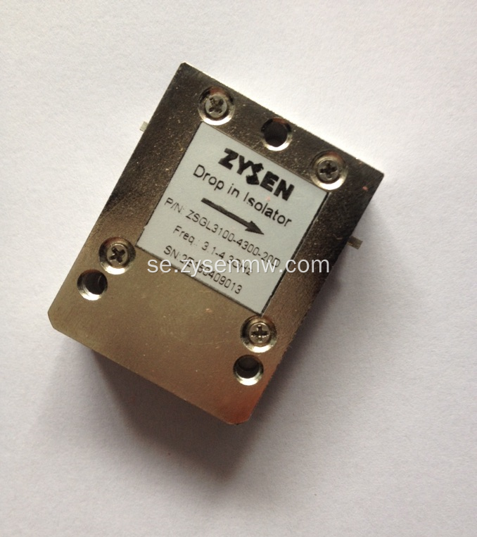 3.1-4.3GHz Släpp i isolator