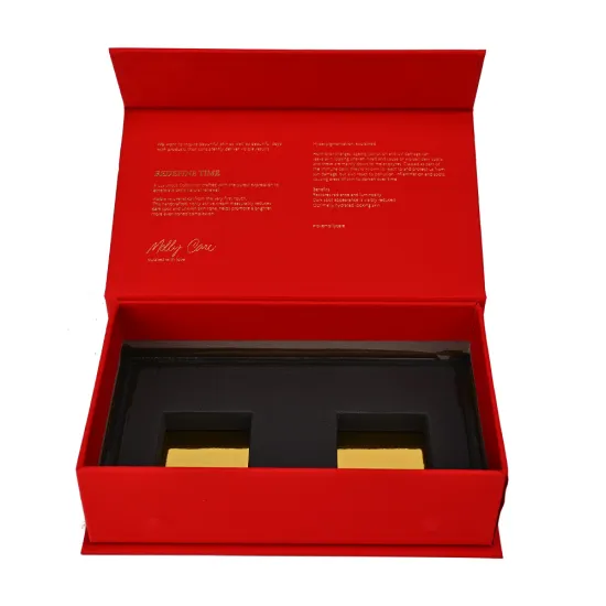 Flip top perfume and cosmetics gift box