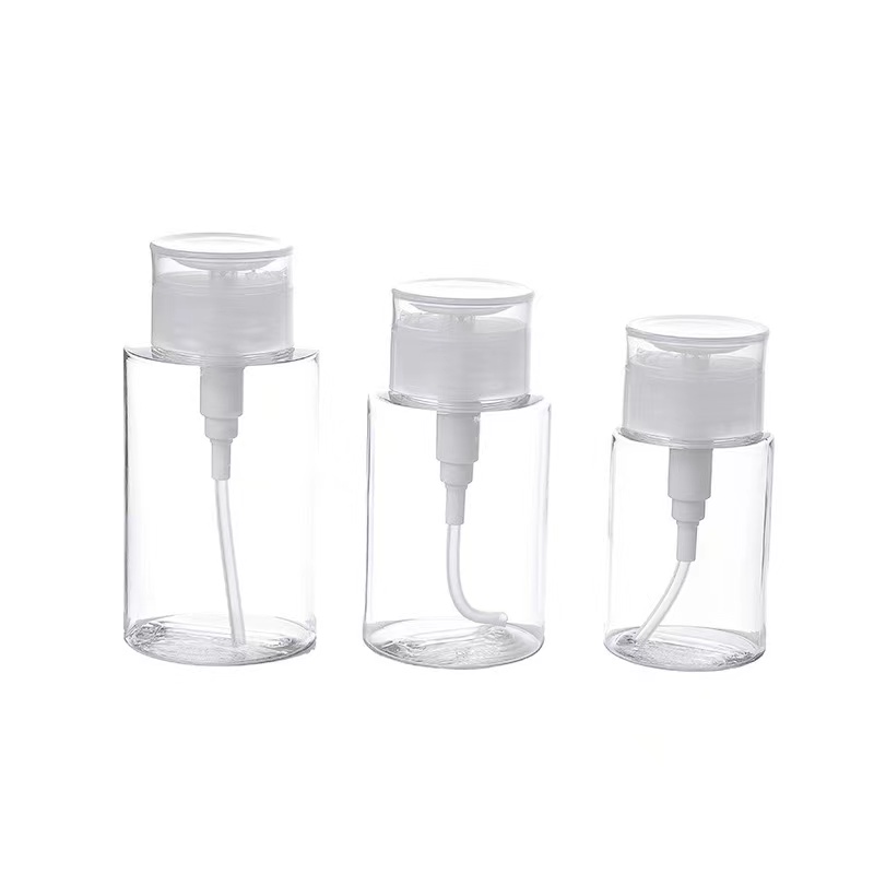 Clear Liquid Press Pump Dispenser Make-up Entferner Flasche