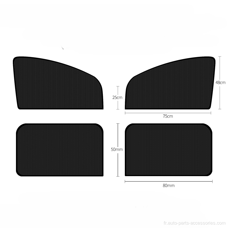 Taille réglable aimant statique Cling Vinyl Car Sunshade