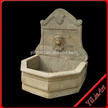 Natural Limestone Antique Stone Wall Fountain (YL-Z010)