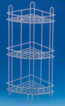 Sudut Dilapisi Shower Caddy