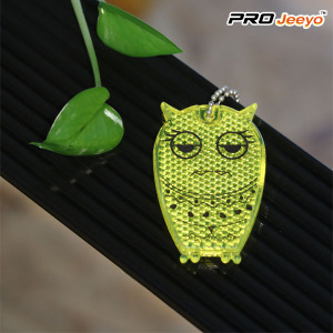 Reflective Hi Vis Safety Owl Children Keychain