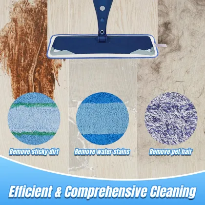 6-Pack Deep Microfiber Dusting Cleaning Pads - Compatible with Bona Hardwood Floor Cleaner Mop Replacements
