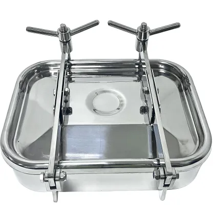 High Quality 17''X13'' Sanitation SS316L Mirror Polished Rectangle Manhole Cover