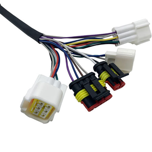 Automobile equipment wiring harness connectors