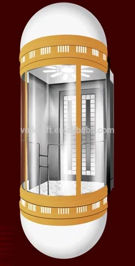 EN81 Standard Panoramic Lift for Shopping Mall
