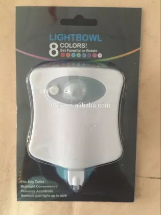 LED Smart Sensor Motion Activated Toilet Light Battery-operated Night Light