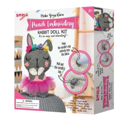 DIY Embroidery Kit: A Fun and Educational Arts & Crafts Activity for Kids and Adults