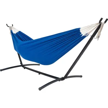 Danlong 2 Person Portable Patio Garden Swing Hammock with Metal Stand for Adults