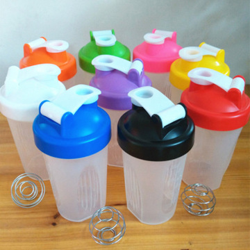 20oz/600ml Plastic Protein Joyshaker Bottle with Shaker Ball and Handle