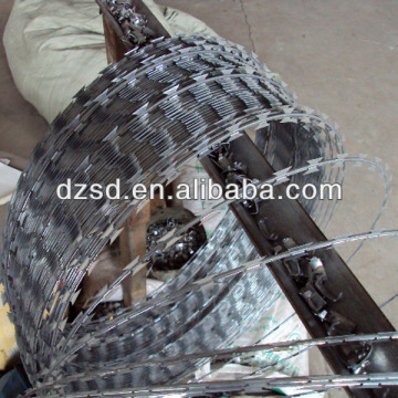 450mm coil concertina razor barbed wire for sale