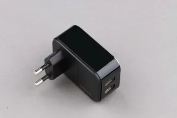 New hot EU portable travel charger universal socket type charger with 2 usb socket