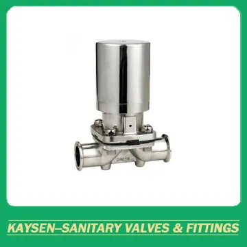 Aseptic diaphragm valve SS pneumatic clamp