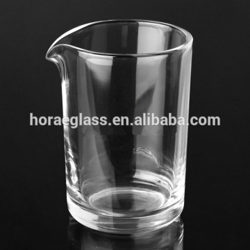 2016 Hot new design China supplier 550ml wholesale cheap cocktail mixing glass Crystal handmade lead free beaker(glass factory