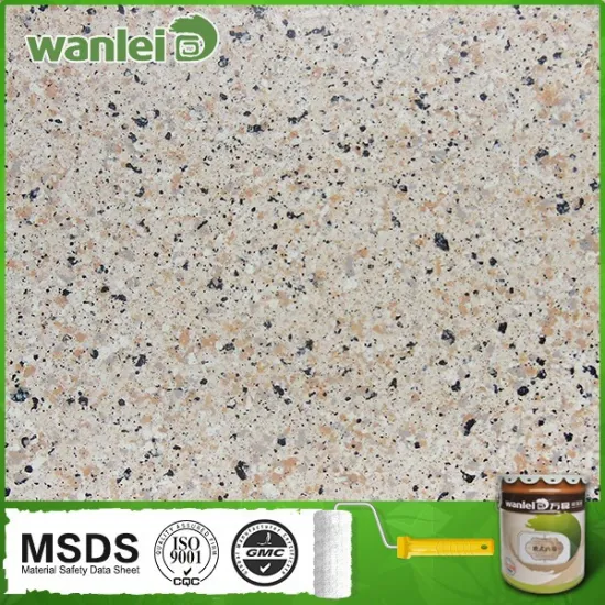 Granite effect water-basic exterior building paint spray