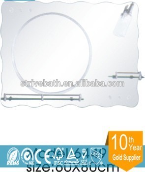 Free standing glass mirror