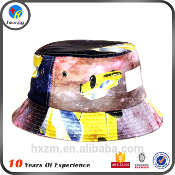 Children woven label bucket hats adjustable