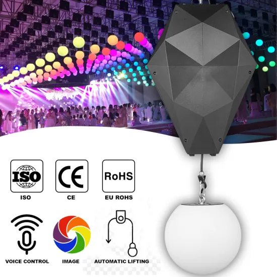 Color Disco Ball Half Party Lights - Hanging Moving Sculpture LED Kinetic Lighting System