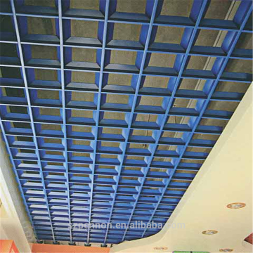 Suspended Open Cell Ceiling Tiles Decorative Metal Grid Ceiling
